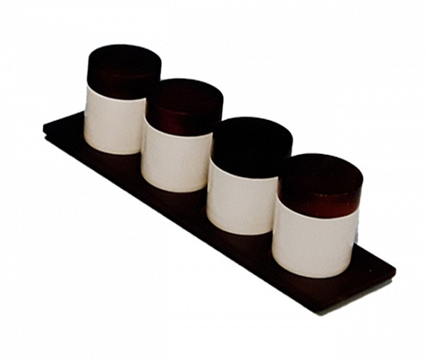 Σετ βαζάκια μπαχαρικών 4 τεμαχίων