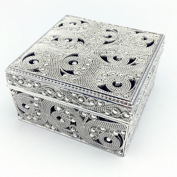 Μπιζουτιέρα Επάργυρη Τετράγωνη 104HQ21751