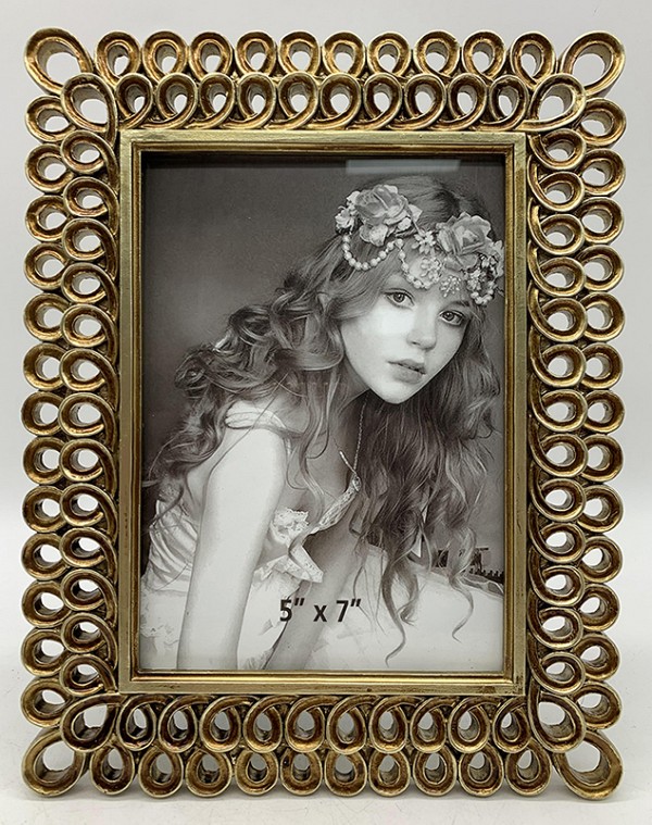 Κορνίζα Polyresin Χρυσή 20578-57-G 13×18εκ.