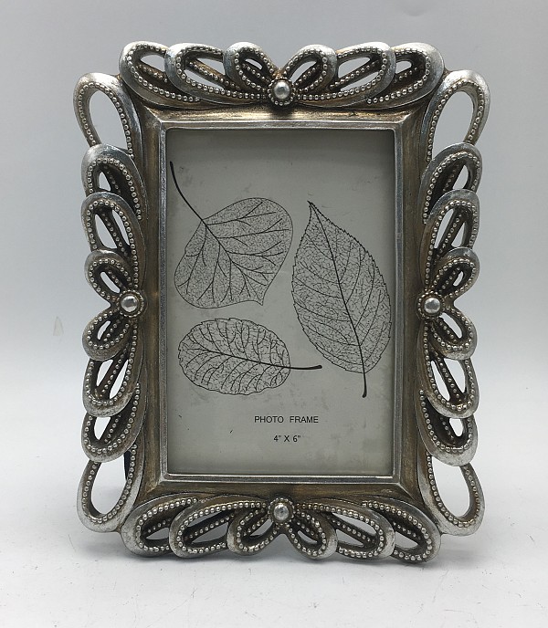 Κορνίζα Polyresin Ασημί  20932-46-AS  10×15εκ.