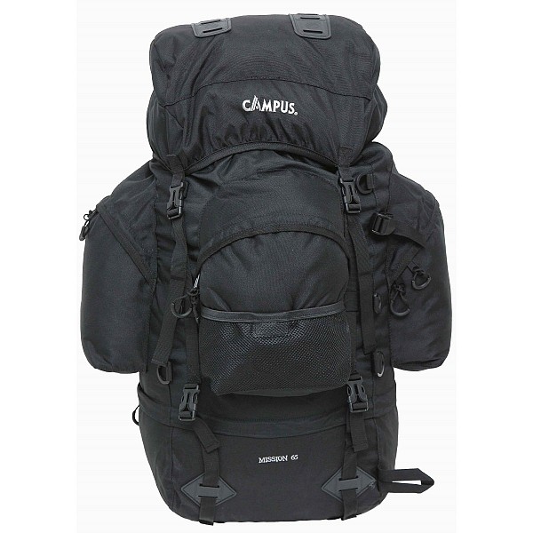 CAMPUS ΣΑΚΙΔΙΟ ΣΤΡΑΤΙΩΤΙΚΟ ΠΛΑΤΗΣ MISSION 65 Lt. ΜΑΥΡΟ