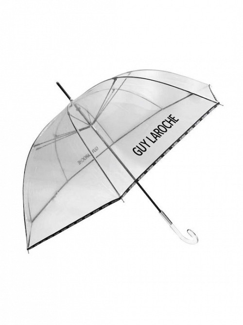 Guy Laroche Αντιανεμική Αυτόματη Ομπρέλα Βροχής με Μπαστούνι Διάφανη 8506