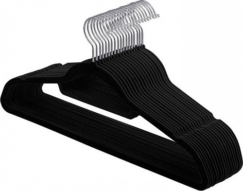 Songmics Κρεμάστρα Ρούχων σε Μαύρο Χρώμα CRF20B 20τμχ