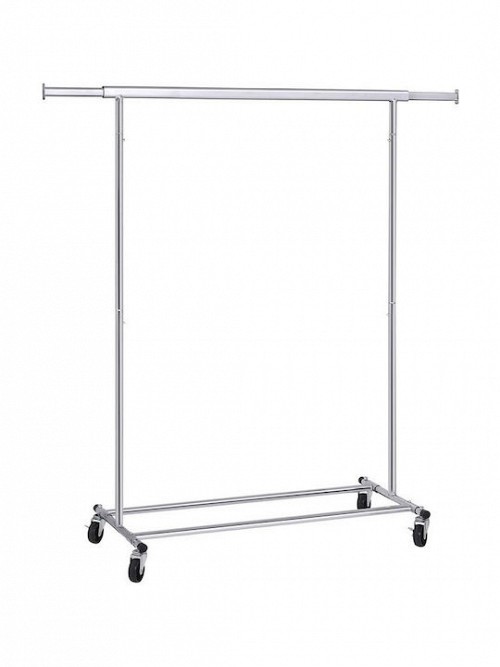 Songmics Βαρέως Τύπου Τροχήλατη Κρεμάστρα Δαπέδου - Ράγα Ρούχων - Silver - HSR13S