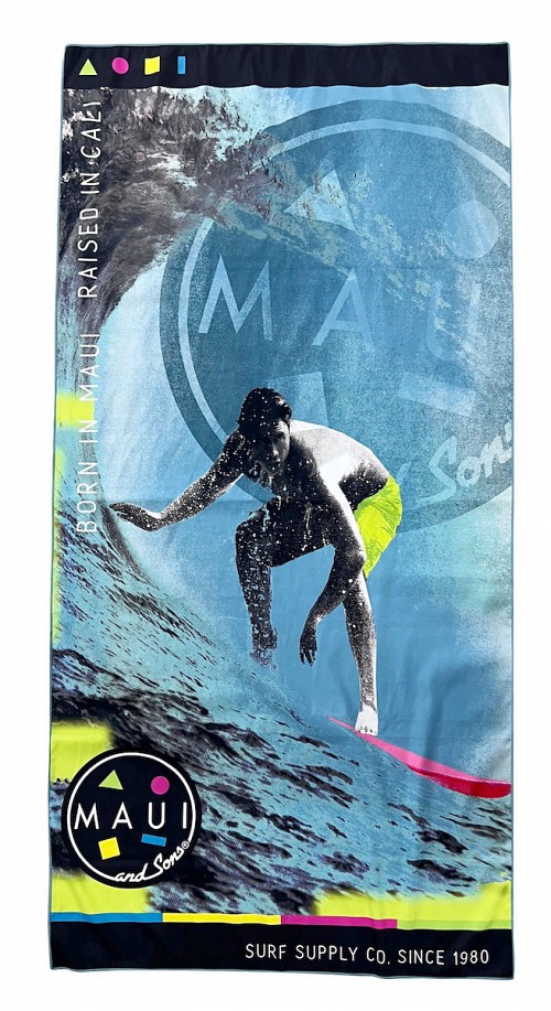 Maui & Sons Born Πετσέτα Θαλάσσης σε Γαλάζιο χρώμα 180x90cm. 4952