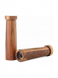 Navaris Σετ Χειροκίνητοι Μύλοι Μπαχαρικών από Ξύλο 20.5cm 2τμχ