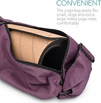 Navaris Mat Bag Τσάντα για Στρώμα Γυμναστικής Μήκους 72εκ. και Διαμέτρου 29εκ. Μωβ 44963.45