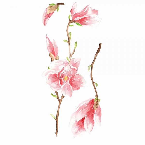 Magnolia αυτοκόλλητα τοίχου βινυλίου (59155)
