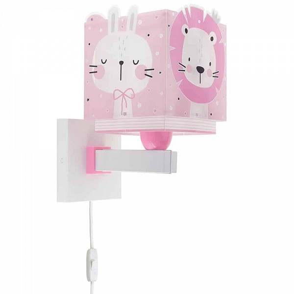 Baby Jungle Pink απλίκα τοίχου διπλού τοιχώματος (63119S)