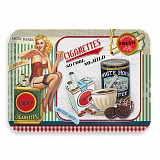 ΔΙΣΚΟΣ ΜΕΛΑΜΙΝΗΣ LUCKY CIGARETTS 30x21,5x2εκ.ANKOR