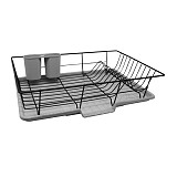 ΠΙΑΤΟΘΗΚΗ ΜΕΤΑΛΛΙΚΗ ΜΑΥΡΗ-ΓΚΡΙ 48x30x11εκ.ANKOR