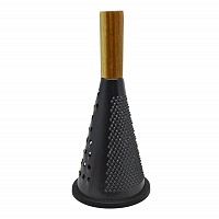 ΤΡΙΦΤΗΣ ΣΤΡΟΓΓΥΛΟΣ INOX ΜΑΥΡΟΣ 11,5x11,5x25,5 εκ.ANKOR