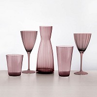 ΣΕΤ ΠΟΤΗΡΙΑ ΚΟΛΩΝΑΤΑ 6 ΤΕΜΑΧΙΩΝ ΓΥΑΛΙΝΑ PREMIUM 300ml ΜΩΒ ΧΡΩΜΑ ANKOR