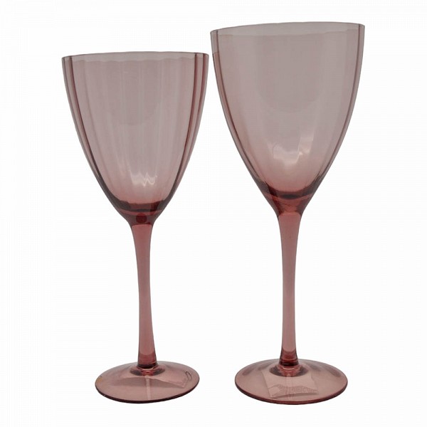 ΣΕΤ ΠΟΤΗΡΙΑ ΚΟΛΩΝΑΤΑ 6 ΤΕΜΑΧΙΩΝ ΓΥΑΛΙΝΑ PREMIUM 300ml ΜΩΒ ΧΡΩΜΑ ANKOR