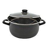 ΚΑΤΣΑΡΟΛΑ ΦΡΙΤΕΖΑ ΕΜΑΓΙΕ ΜΕ ΚΑΛΑΘΙ 24x11,5εκ. ΜΑΥΡΟ ΧΡΩΜΑ ANKOR 832118