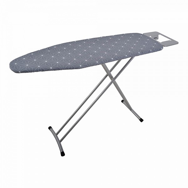 ΣΙΔΕΡΩΣΤΡΑ 38x124εκ ΓΚΡΙ 100% ΒΑΜΒΑΚΕΡΟ ΚΑΛΥΜΜΑ ΥΨΟΣ 78-95εκ. ANKOR