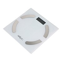 ΗΛΕΚΤΡΟΝΙΚΗ ΖΥΓΑΡΙΑ ΜΠΑΝΙΟΥ ΜΕ ΛΙΠΟΜΕΤΡΗΤΗ ΚΑΙ BLUETOOTH ΣΕ ΑΣΠΡΟ ΧΡΩΜΑ ANKOR