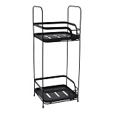 ΡΑΦΙΕΡΑ ΜΠΑΝΙΟΥ ΔΙΠΛΗ ΜΕΤΑΛΛΙΚΗ ΣΕ ΜΑΥΡΟ ΧΡΩΜΑ 16x15,5x40εκ. ANKOR