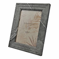 ΚΟΡΝΙΖΑ ΞΥΛΙΝΗ 15x20εκ. ΣΕ ΓΚΡΙ ΧΡΩΜΑ ΜΕ ΜΑΡΜΑΡΙΝΗ ΟΨΗ ANKOR