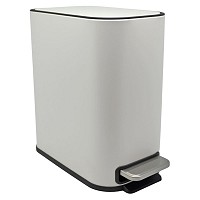 ΚΑΛΑΘΙ ΜΠΑΝΙΟΥ BELLO 5lt SOFT CLOSE SLIM  ΜΕΤΑΛΛΙΚΟ ΑΣΠΡΟ ΜΑΤ ANKOR