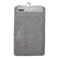 ΠΑΤΑΚΙ ΜΠΑΝΙΟΥ MEMORY FOAM ΣΕ ΓΚΡΙ ΧΡΩΜΑ ΜΕ PVC ΠΛΑΤΗ 50x80εκ.ANKOR