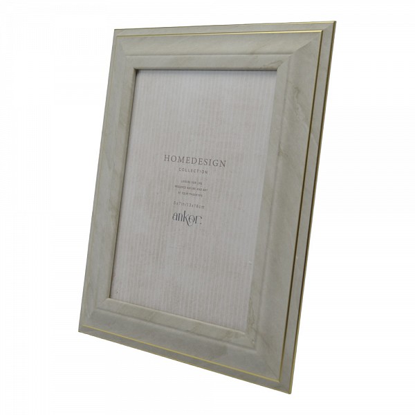 ΚΟΡΝΙΖΑ ΠΛΑΣΤΙΚΗ 10x15εκ. ΣΕ ΓΚΡΙ ΧΡΩΜΑ ΜΕ ΜΑΡΜΑΡΙΝΗ ΟΨΗ ANKOR