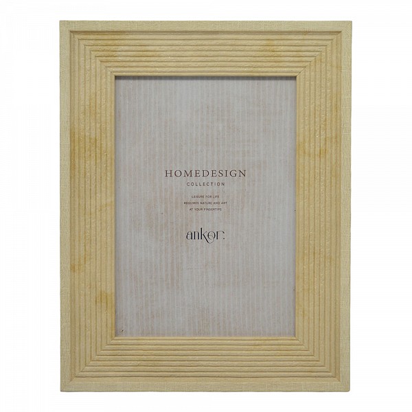 ΚΟΡΝΙΖΑ ΠΛΑΣΤΙΚΗ 15x20εκ. ΣΕ ΜΠΕΖ ΧΡΩΜΑ ΜΕ ΞΥΛΙΝΗ ΟΨΗ ANKOR