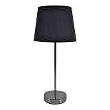 ΦΩΤΙΣΤΙΚΟ ΕΠΙΤΡΑΠΕΖΙΟ ΜΕΤΑΛΛΙΚΟ ΣΕ ΜΑΥΡΟ ΦΙΜΕ ΧΡΩΜΑ ΜΕ ΜΑΥΡΟ ΚΑΠΕΛΟ 21x21x46εκ. ANKOR