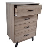 ΣΥΡΤΑΡΙΕΡΑ ΞΥΛΙΝΗ ΜΕ 4 ΣΥΡΤΑΡΙΑ ΣΕ ΦΥΣΙΚΟ ΧΡΩΜΑ 60x40x93εκ. ANKOR  845019