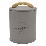 ΒΑΖΟ ΜΕΤΑΛΛΙΚΟ TAUPE ΜΕ ΞΥΛΙΝΗ ΛΑΒΗ Sugar 11x11x15εκ.ANKOR  846788