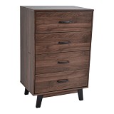 ΣΥΡΤΑΡΙΕΡΑ ΞΥΛΙΝΗ ΜΕ 4 ΣΥΡΤΑΡΙΑ ΣΕ ΚΑΡΥΔΙ ΧΡΩΜΑ 60x40x93εκ. ANKOR