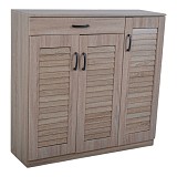 ΠΑΠΟΥΤΣΟΘΗΚΗ ΝΤΟΥΛΑΠΙ ΔΙΠΛΟ ΜΕ ΣΥΡΤΑΡΙ ΞΥΛΙΝΟ ΣΕ ΦΥΣΙΚΟ ΧΡΩΜΑ 102x32x98εκ.  ANKOR