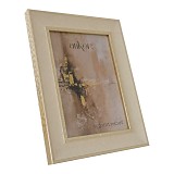 ANKOR Κορνίζα Πλαστική 15x20εκ. Μπεζ με Χρυσή Λεπτομέρεια Κομψή & Κλασική  13216-6