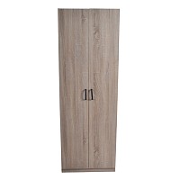 ANKOR Παπουτσοθήκη Ντουλάπα Ξύλινη 60x35x173εκ. Φυσικό Χρώμα | 2 Πόρτες & 9 Ράφια   845057