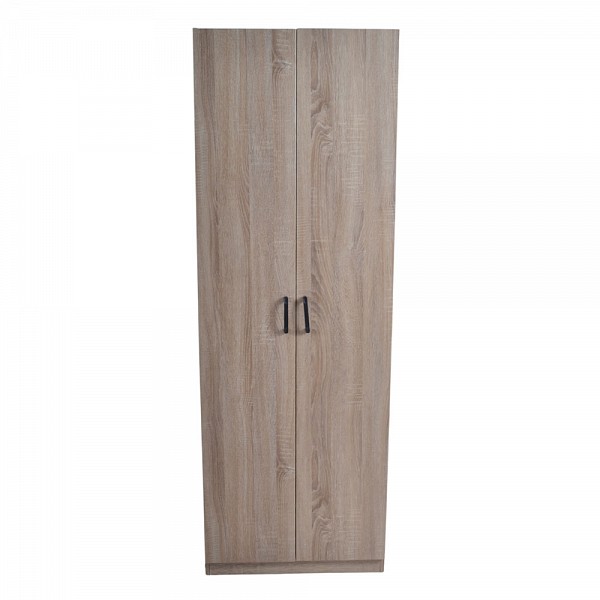 ANKOR Παπουτσοθήκη Ντουλάπα Ξύλινη 60x35x173εκ. Φυσικό Χρώμα | 2 Πόρτες & 9 Ράφια   845057