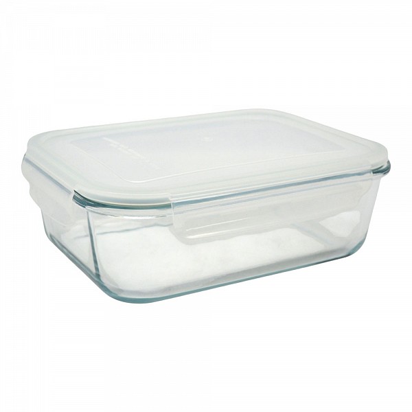 ΦΑΓΗΤΟΔΟΧΕΙΟ ΟΡΘΟΓΩΝΙΟ ΑΠΟ ΠΥΡΑΝΤΟΧΟ ΓΥΑΛΙ ΜΕ ΠΛΑΣΤΙΚΟ ΚΑΠΑΚΙ 1,5lt ANKOR