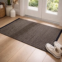 ΧΑΛΙ ΔΙΑΔΡΟΜΟΣ ΑΠΟ ΓΙΟΥΤΑ ΚΑΙ ΒΑΜΒΑΚΙ 60x120εκ. ΡΙΓΕ ΜΟΤΙΒΟ ΣΕ ΜΑΥΡΟ ΚΑΙ ΦΥΣΙΚΟ ΧΡΩΜΑ ANKOR