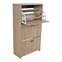 ΠΑΠΟΥΤΣΟΘΗΚΗ ΤΡΙΠΛΗ ΞΥΛΙΝΗ ΣΕ ΦΥΣΙΚΟ ΧΡΩΜΑ 63x30x119εκ. ANKOR