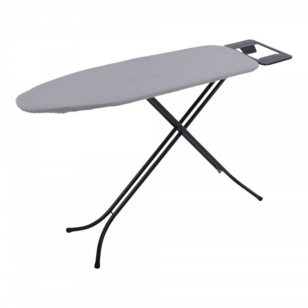 ΣΙΔΕΡΩΣΤΡΑ 34x110εκ ΜΑΥΡΗ ΜΑΤ 100% ΒΑΜΒΑΚΕΡΟ ΚΑΛΥΜΜΑ ΥΨΟΣ 60-88εκ. ANKOR   851966