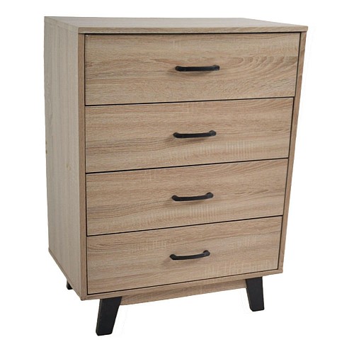 ΣΥΡΤΑΡΙΕΡΑ ΞΥΛΙΝΗ ΜΕ 4 ΣΥΡΤΑΡΙΑ ΣΕ ΦΥΣΙΚΟ ΧΡΩΜΑ 80x40x93εκ. ANKOR