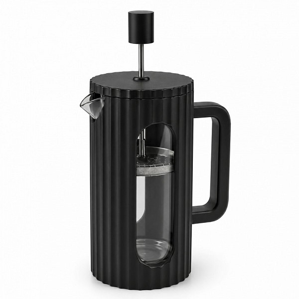 ΚΑΦΕΤΙΕΡΑ ΓΑΛΛΙΚΟΥ ΜΕ ΠΡΕΣΑ 600ML ΒΟΡΙΟΠΥΡΙΤΙΚΟ ΓΥΑΛΙ ΜΕ ΜΑΥΡΟ PP ΠΕΡΙΒΛΗΜΑ ANKOR