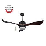 Ανεμιστήρας Οροφής PRCF-80437 Primo DC 56'' 140εκ. Με Τηλεχειριστήριο 1Φως LED 3Φτερά Μαύρο/Καφέ PRCF-80437