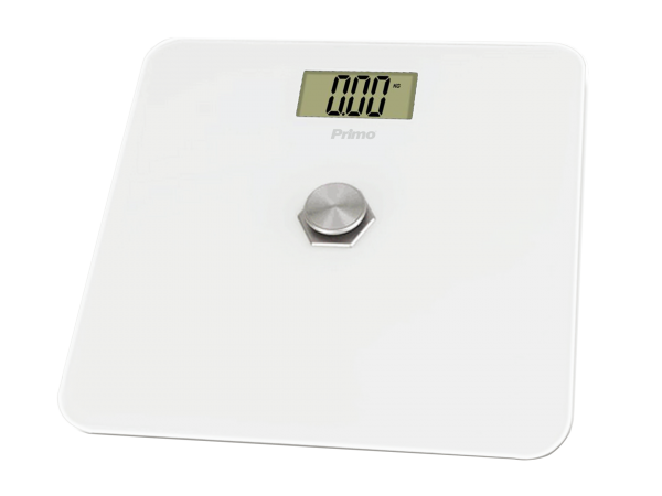 Ζυγαριά Σώματος Kinetic PRBS-40466 Primo 180Kg Υάλινη Λευκή  PRBS-40466