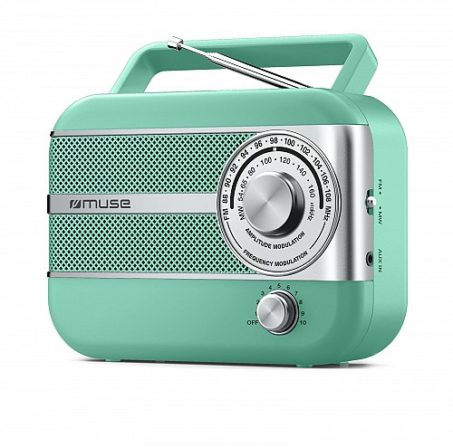 Ραδιόφωνο M-056AG MUSE Μπαταρίας-Ρεύματος Αναλογικό Πράσινο Retro