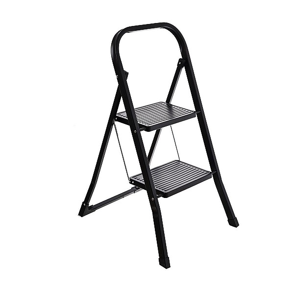 ESTIA ΣΚΑΛΟΣΚΑΜΠΟ NEO BLACK ΜΕ 2 ΣΚΑΛΙΑ 46x55x81cm