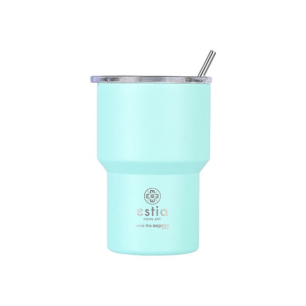 ESTIA ΘΕΡΜΟΣ MUG LITE SAVE THE AEGEAN 400ml BERMUDA GREEN