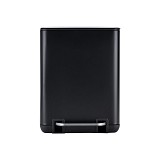 ESTIA ΧΑΡΤΟΔΟΧΕΙΟ ΜΠΑΝΙΟΥ CUBIC SOFT CLOSE 6lt ΜΑΥΡΟ