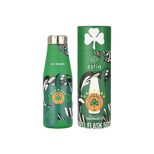 ESTIA ΘΕΡΜΟΣ TRAVEL FLASK PANATHINAIKOS BC EDITION WE THE GREENS 500ml