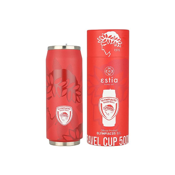 ESTIA ΘΕΡΜΟΣ TRAVEL CUP OLYMPIACOS BC EDITION 500ml