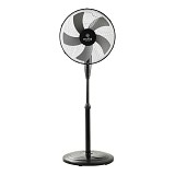 ESTIA ΑΝΕΜΙΣΤΗΡΑΣ ΣΤΑΝΤ ΕΠΙΔΑΠΕΔΙΟΣ AEROPULSE 40cm 50w ΜΕ ΣΤΡΟΓΓYΛΗ ΒΑΣΗ ΒΑΡΕΩΣ ΤΥΠΟΥ ΜΑΥΡΟΣ  06-21504